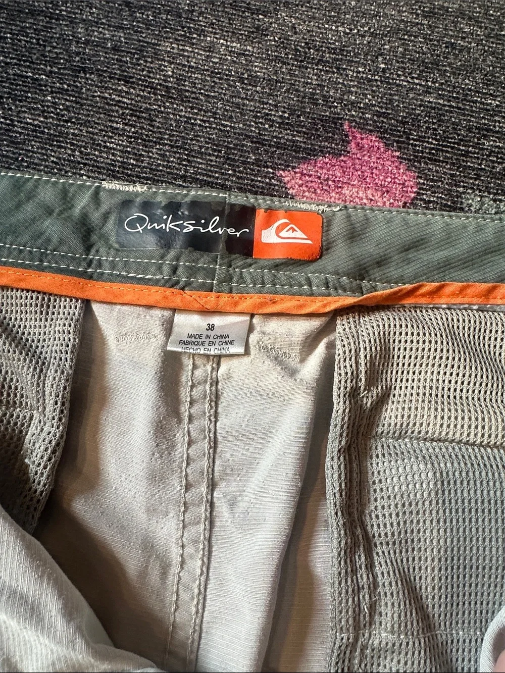 Quiksilver Men's Cargo Shorts in Light Beige
